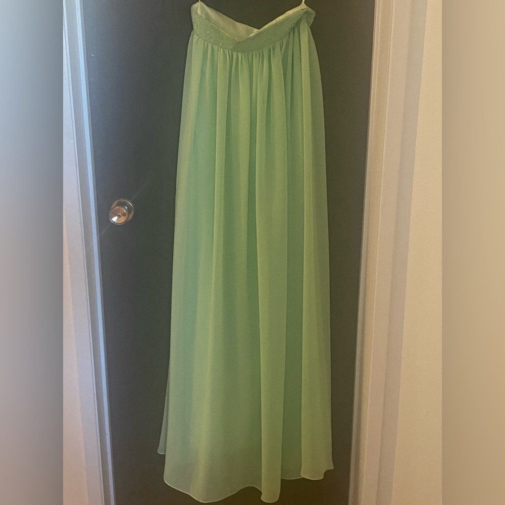 Mint green prom skirt size XS